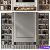 Plywood TV Shelf YTR-116 3D Model Vray