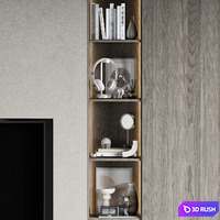 TV Wall 43 3D Model Vray, Corona