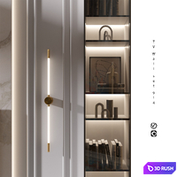 TV Wall | Set 914 3D Model Vray, Corona