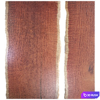 Wooden tables bubinga slabs 3D Model Vray