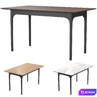 KLIMT Rectangle Table by MODERNIST 3D Model Vray, Corona