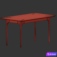 KLIMT Rectangle Table by MODERNIST 3D Model Vray, Corona
