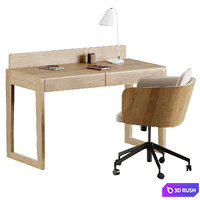 Arandu desk Madai chair 3D Model Vray, Corona