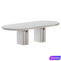 Pearl Dining Table 3D Model Corona