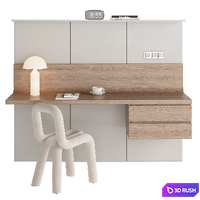 Workplace 002 KM 3D Model Corona