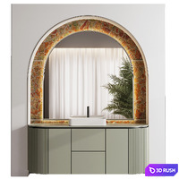 Bathroom furniture by inbani faucet set 93 3D Model Vray, Corona
