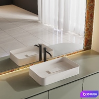 Bathroom furniture by inbani faucet set 93 3D Model Vray, Corona