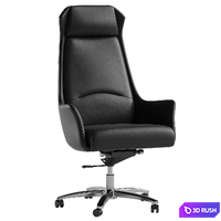 Executive chair STOOL GROUP TopChairs Viking 3D Model Corona