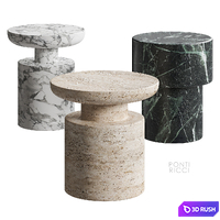 PONTI RICCI side table RH 3D Model Vray, Corona