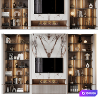 TV shelf 0772 3D Model Vray