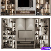 TV shelf 0772 3D Model Vray