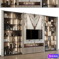 TV shelf 0772 3D Model Vray