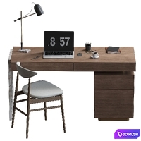 Office Furniture 01 3D Model Corona