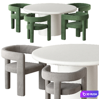 Table Kaya chair Triah Casa Blanco 3D Model Corona