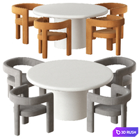 Table Kaya chair Triah Casa Blanco 3D Model Corona