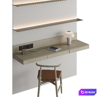Workplace 007 3D Model Corona