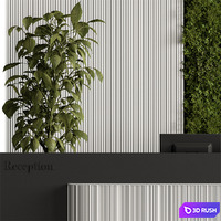 Reception Desk - Office Set 582 3D Model Vray, Corona