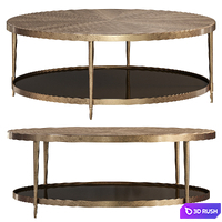 Oberon Cocktail table by bakerfurniture 3D Model Corona