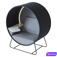 Office cubicle Connection Kuppel 3D Model Corona