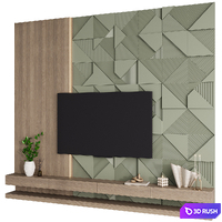 TV wall 7 3D Model Corona