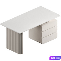 Office desk Rock Plate 3D Model Corona