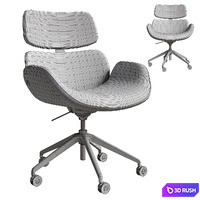 Cento Office Armchair 3D Model Vray, Corona