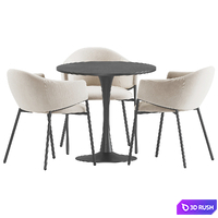 Dining Set 249 3D Model Vray, Corona