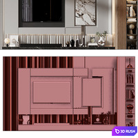 TV shelf 0779 3D Model Vray