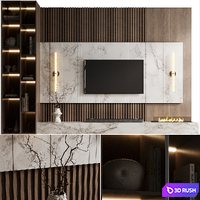 TW Wall 08 3D Model Vray, Corona
