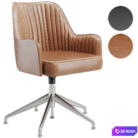 Curie Swivel Chair 3D Model Vray, Corona