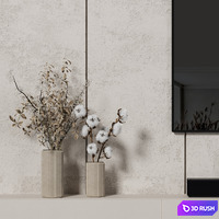 TVWall 3D Model Vray, Corona