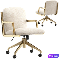 CB2 Brecha Office Chair 3D Model Vray, Corona