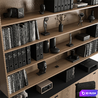Boss Desk - Office Furniture 553 3D Model Vray, Corona