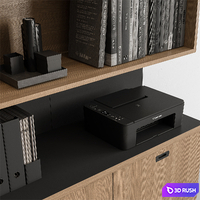 Boss Desk - Office Furniture 553 3D Model Vray, Corona