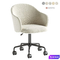 Office armchair Echo 3D Model Corona
