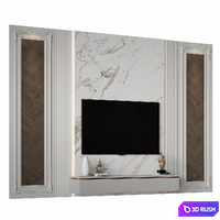 TV Wall 53 3D Model Corona