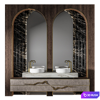 Luxury Bathroom 432 3D Model Vray, Corona