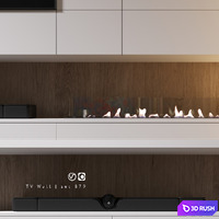 TV Wall | Set 979 3D Model Vray, Corona