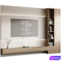 TV Set and Projector 2 3D Model Vray, Corona