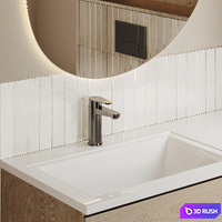 Furniture for a small bathroom 3D Model Vray, Corona