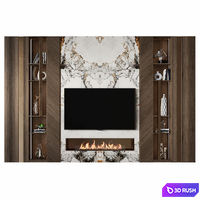 TV Wall 55 3D Model Corona
