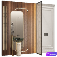 Bathroom furniture RJ Easy Design 04 3D Model Vray, Corona