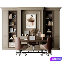Boss Desk Classic - Office Furniture 42 3D Model Vray, Corona