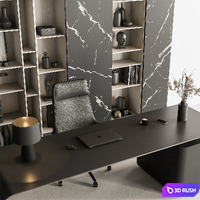 Boss Desk - Office Furniture 622 3D Model Vray, Corona