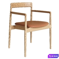 Bolia Calma Chair Nord Table Dining Set 3D Model Corona