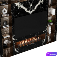 TV Wall 54 3D Model Corona