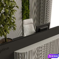 Reception Desk - Office Set 582 3D Model Vray, Corona