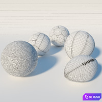Balls 3D Model Vray