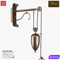Bra Cremasco illuminazione, Portico art. 433 3D Model Vray
