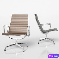 Aluminium Chair EA 115 3D Model Vray